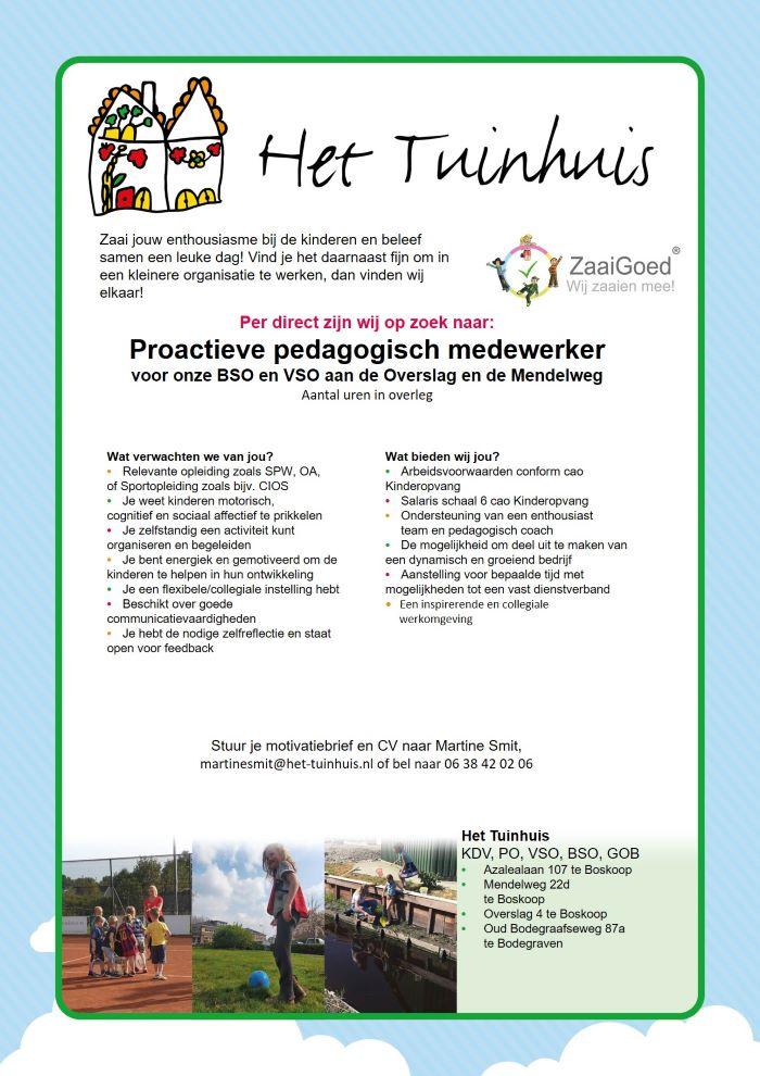 Vacatures Het Tuinhuis