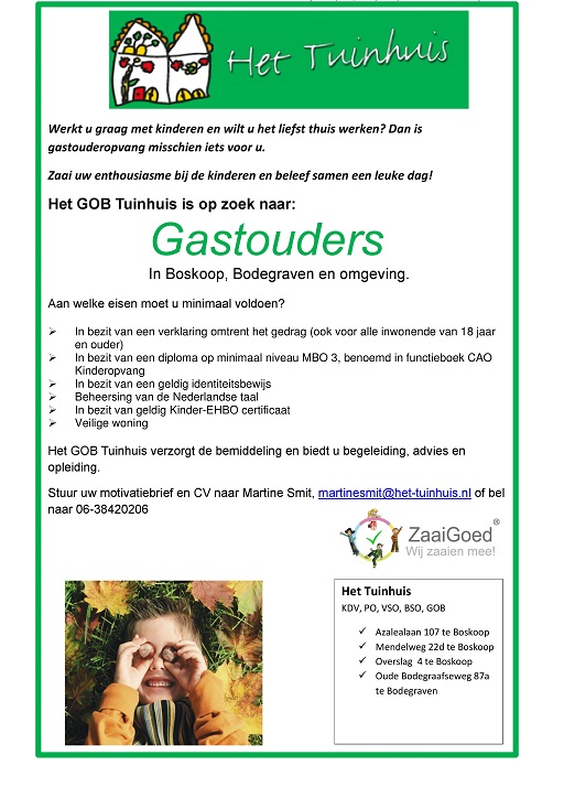 Vacatures Het Tuinhuis